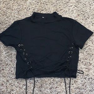 Bradley Michelle Black Crop Top